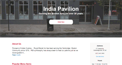 Desktop Screenshot of indiapavilioncambridge.com